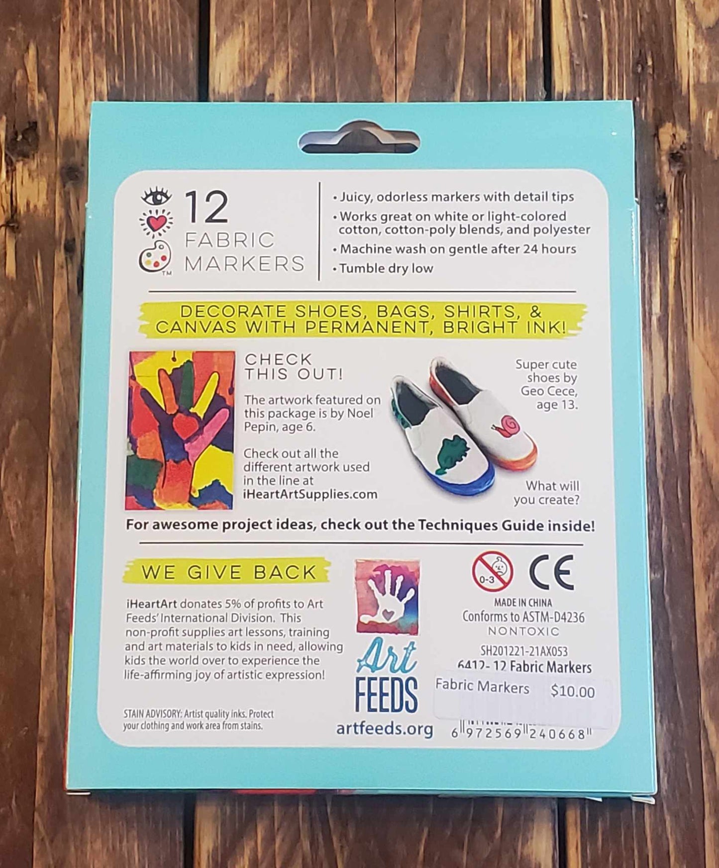 12-piece Fabric Markers by iHeartArt