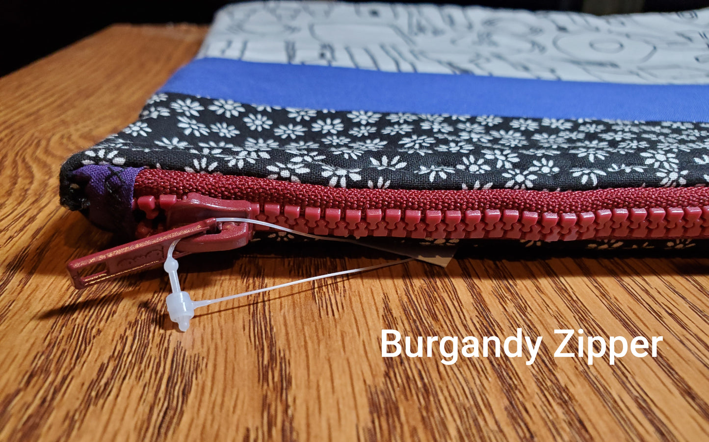 Color-Me Zipper Bag – Black Floral & Purple Cosmetic Design | DIY Custom Cosmetic & Makeup Pouch