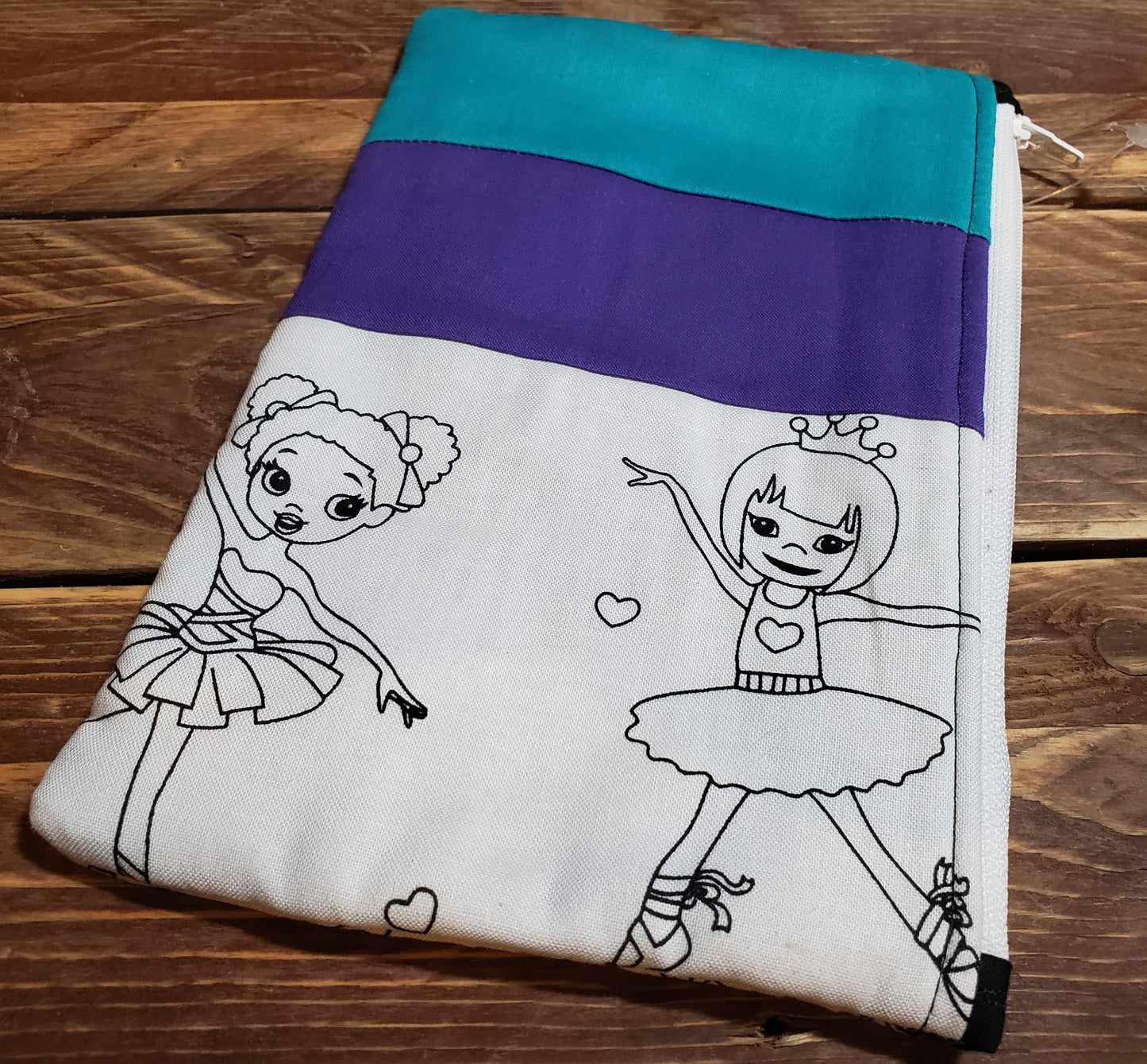 CLEARANCE - Color-Me Zipper Bag - Ballerinas