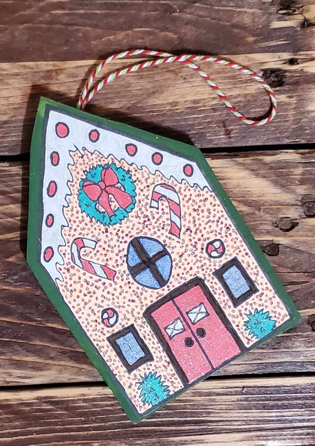 Gingerbread House Color-Me Ornament