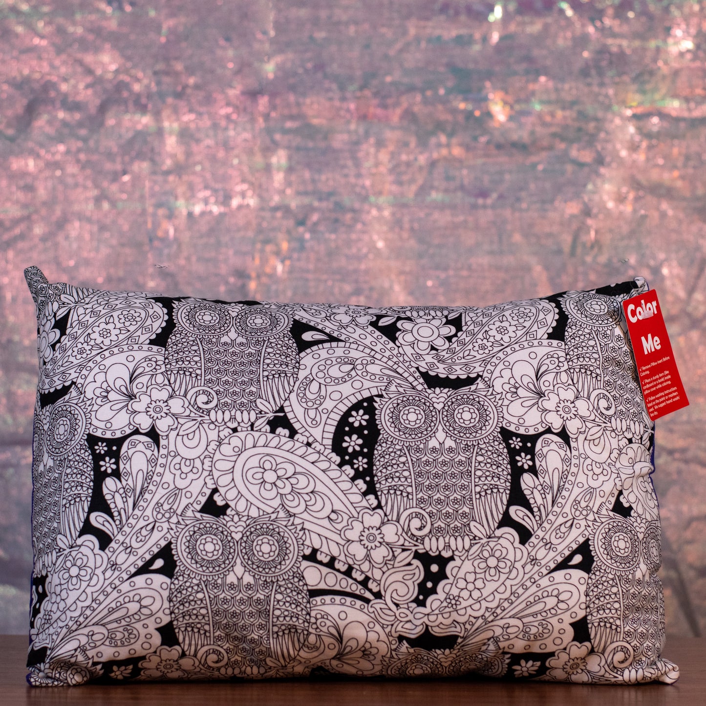 Owls Color-Me Pillow Sham – DIY Coloring Pillow Cover