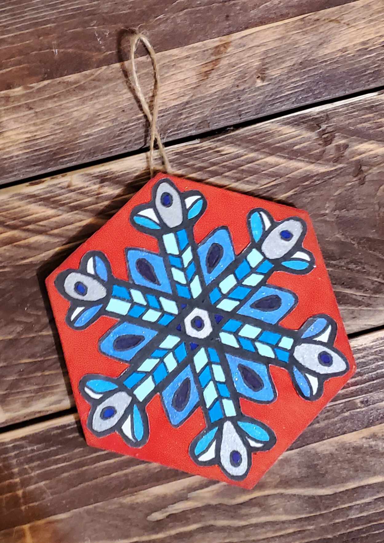 Snowflake Color-Me Ornament