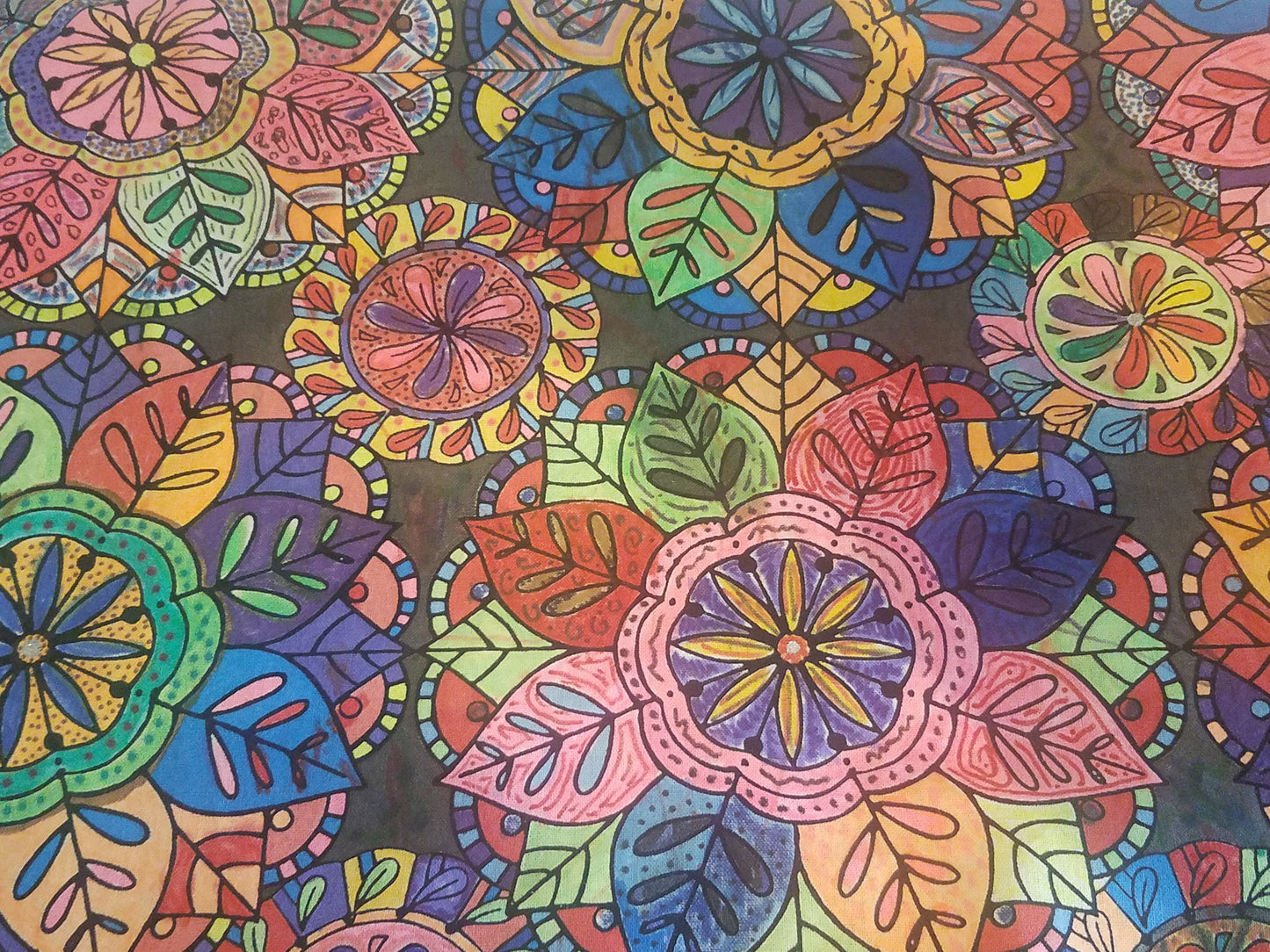 Classic Mandala Color-Me Pillow Sham