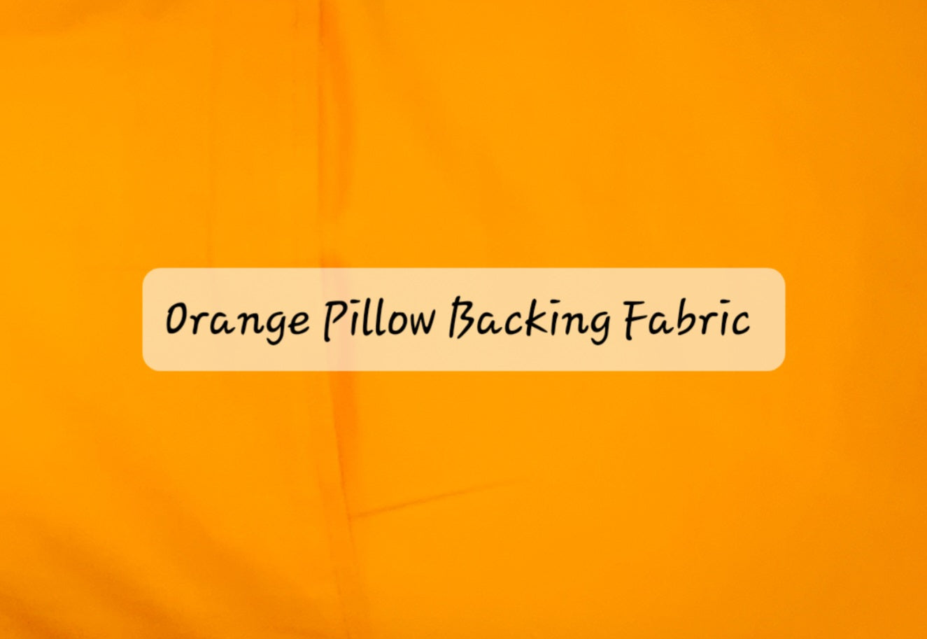Halloween Color-Me Pillow Sham, Orange Backing