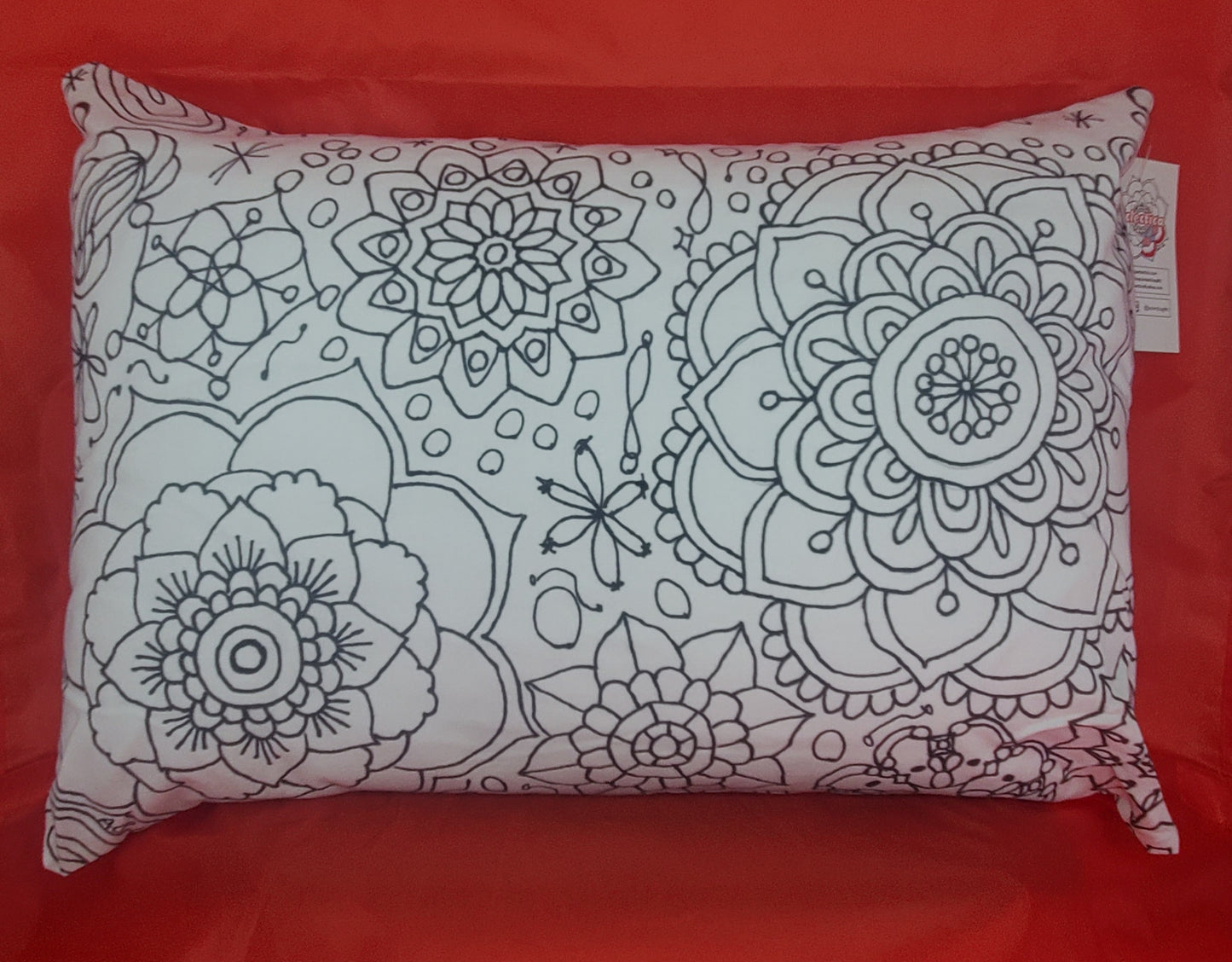 Logo Floral Mandala Color-Me Pillow Sham