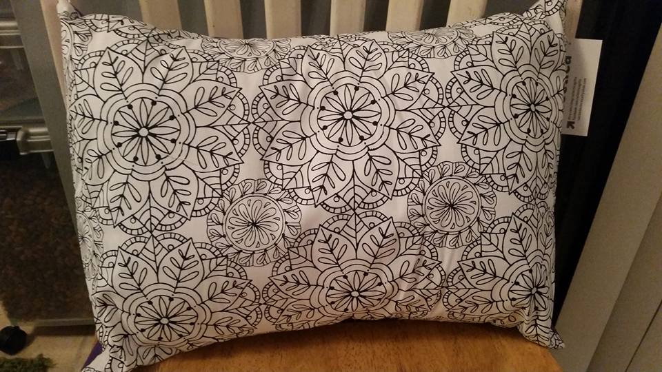 Classic Mandala Color-Me Pillow Sham
