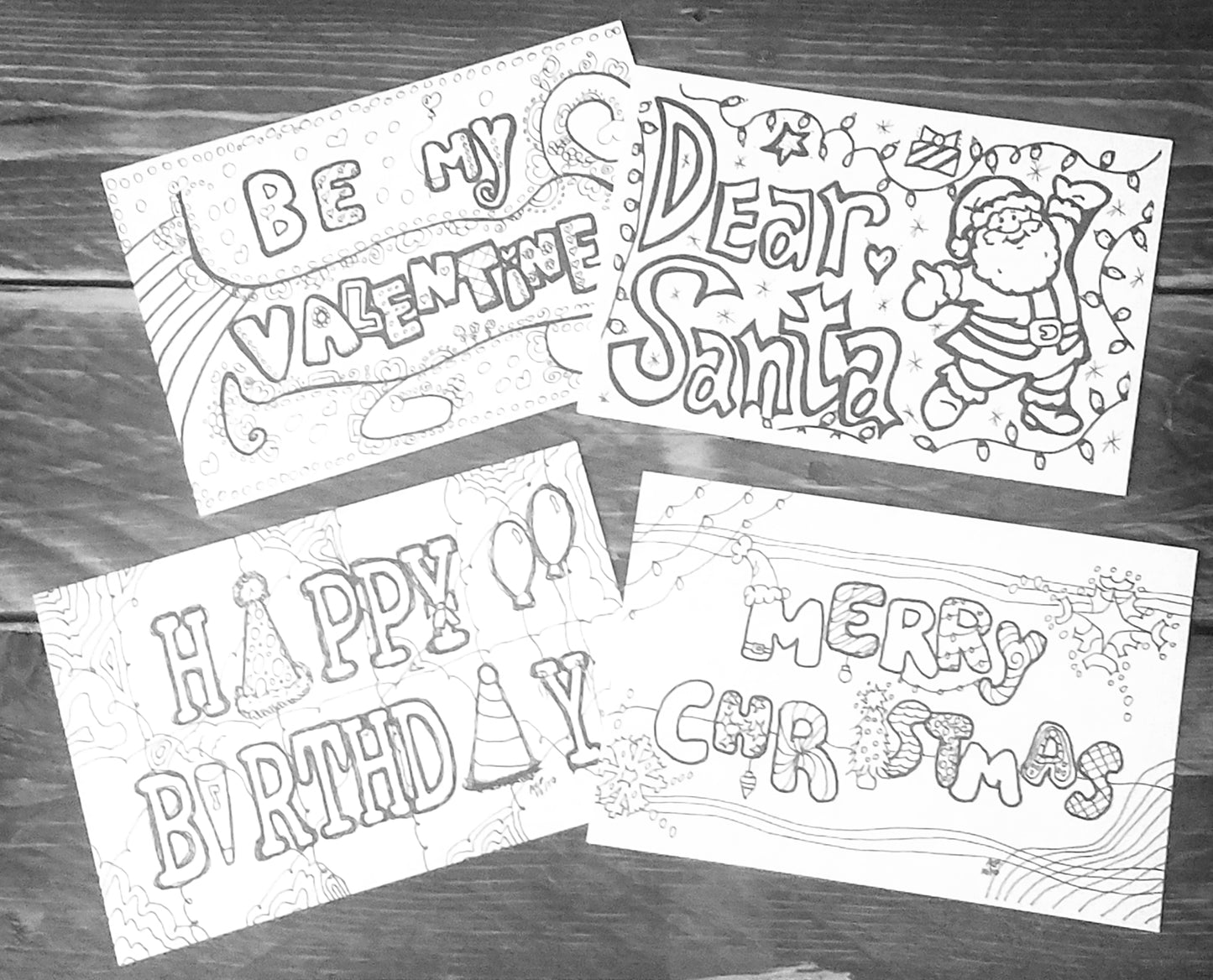 Color-Me Postcard – Baker’s Dozen Pack | DIY Coloring Cards