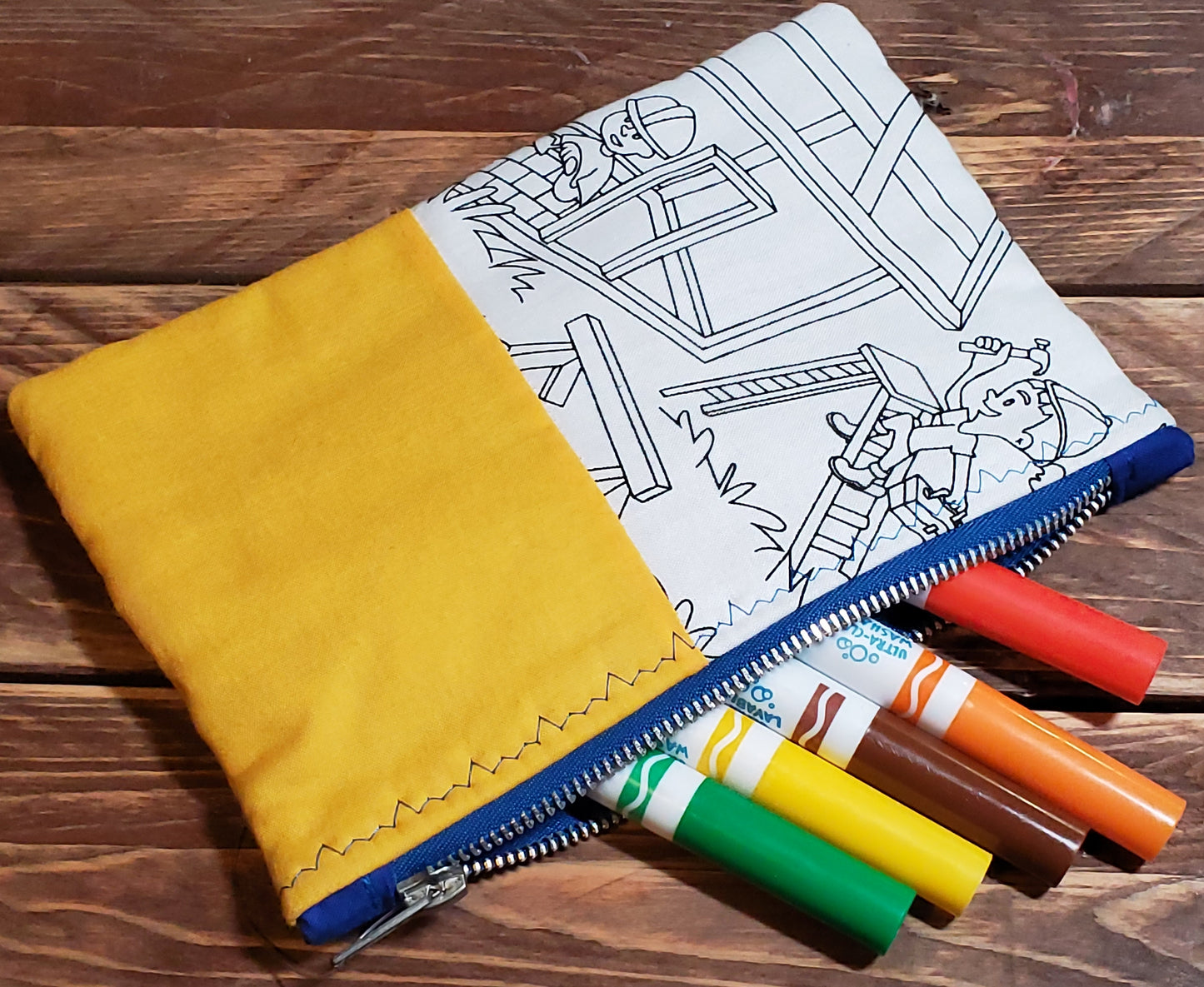 CLEARANCE - Color-Me Zipper Bag - Construction