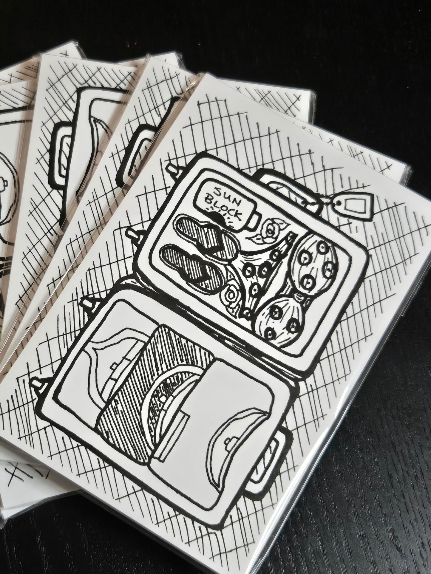 Travel Time Color-Me Postcard Deck- by Colorpockit- Limited Edition | DIY Coloring Card
