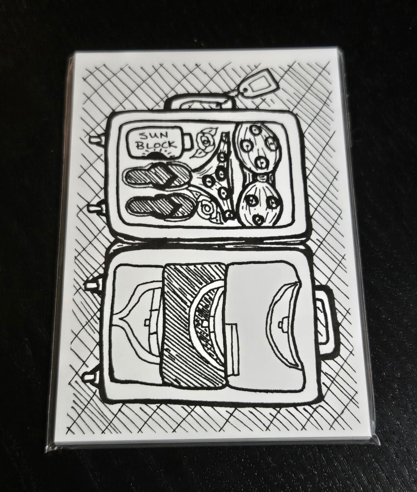 Travel Time Color-Me Postcard Deck- by Colorpockit- Limited Edition | DIY Coloring Card