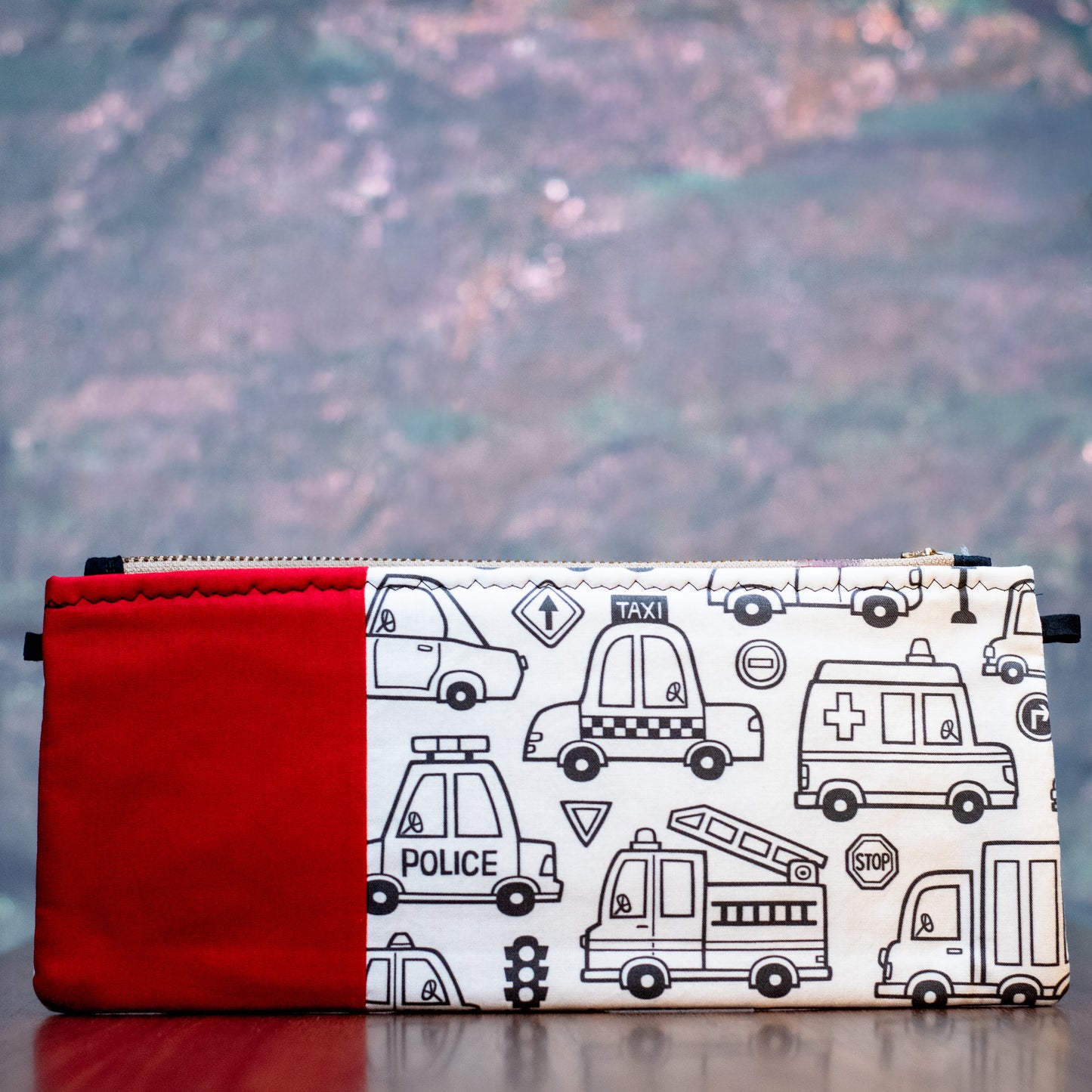 Color-Me Zipper Bag Creative Clutch -DIY coloring bag