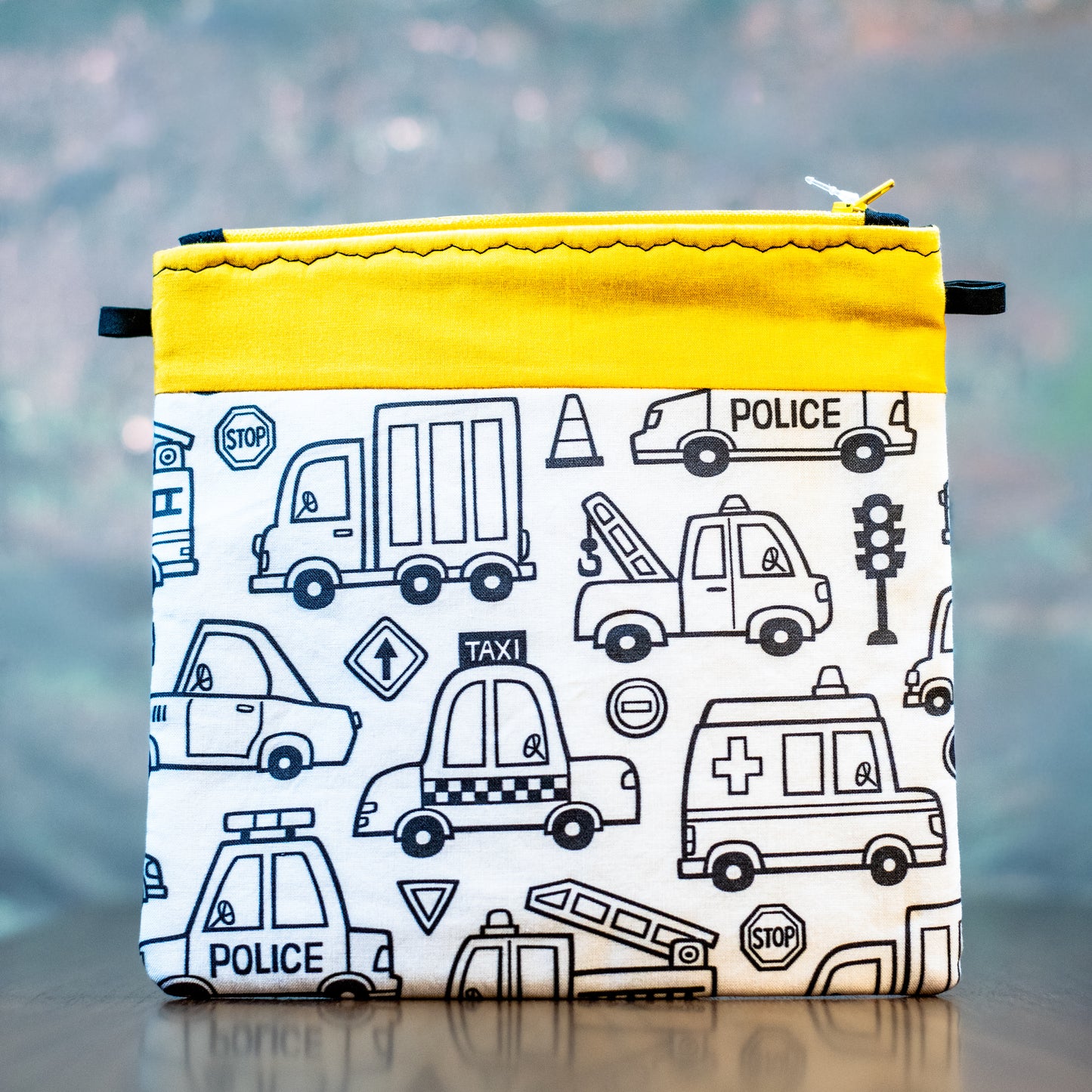 Color-Me Zipper Bag Creative Clutch -DIY coloring bag