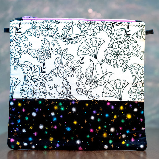 Color-Me Zipper Bag - Craft & Create - DIY Coloring Bag