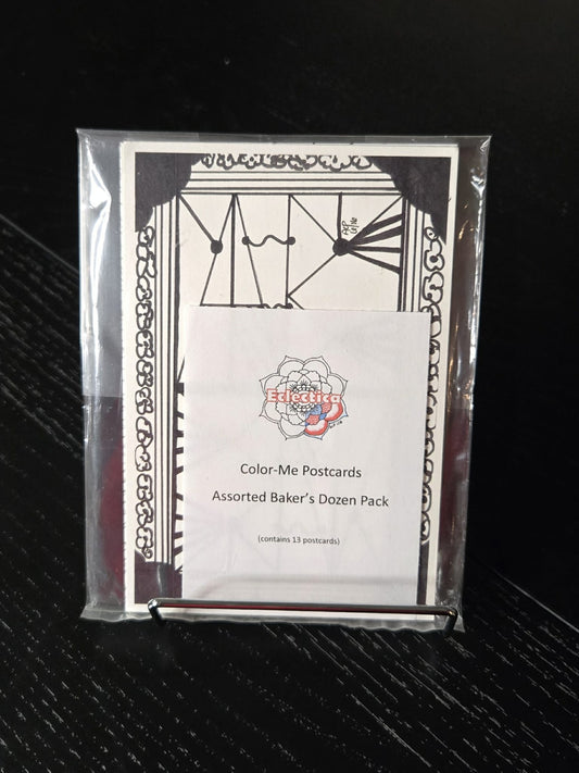 Color-Me Postcard – Baker’s Dozen Pack | DIY Coloring Cards