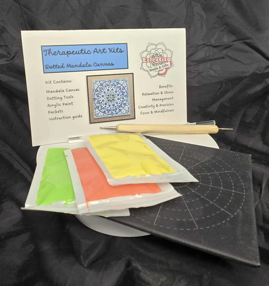 Dotted Mandala Canvas Kit - Therapeutic Art Kit