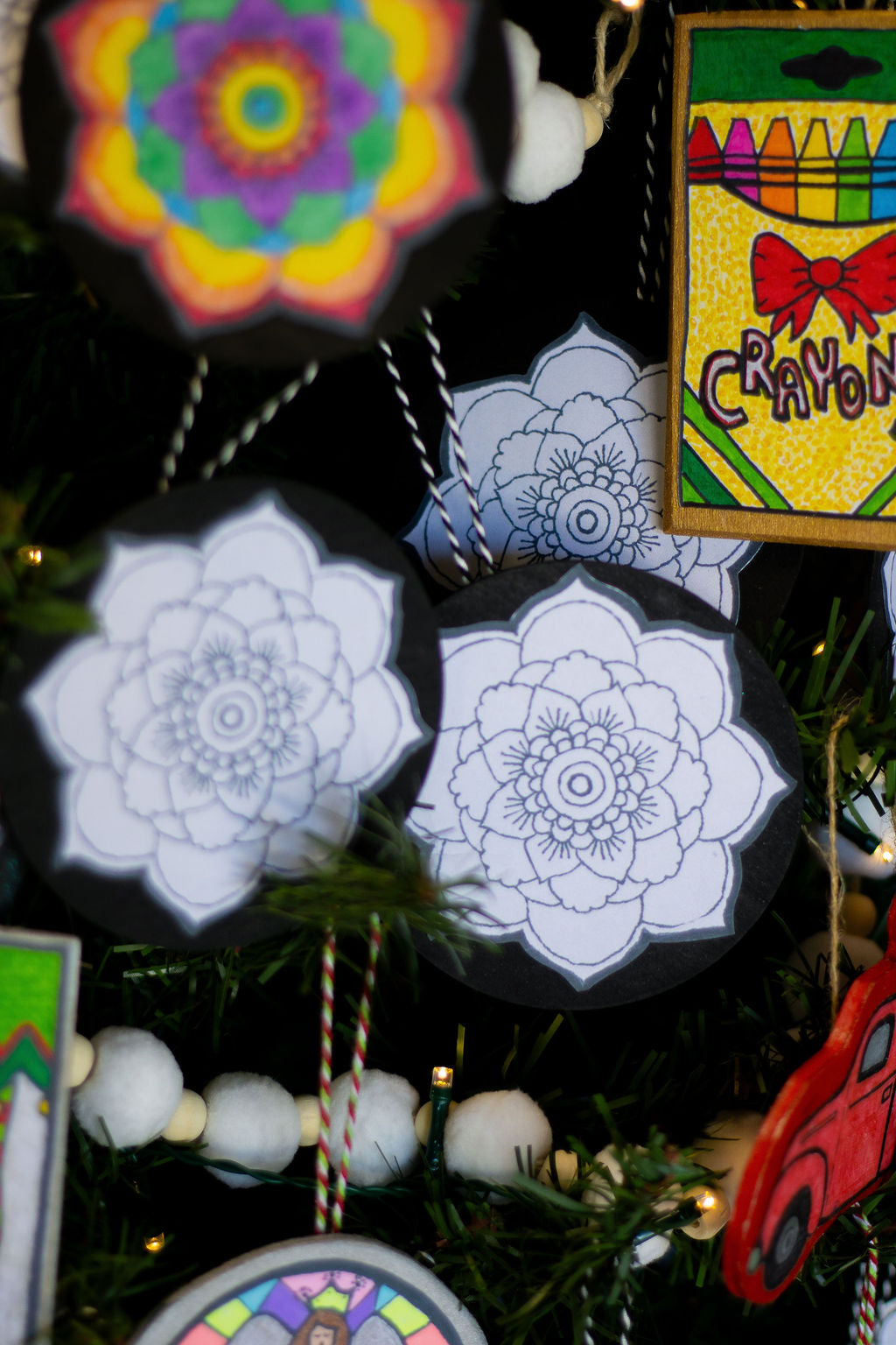 Color-Me Ornament – Logo Mandala | DIY Christmas Coloring Craft