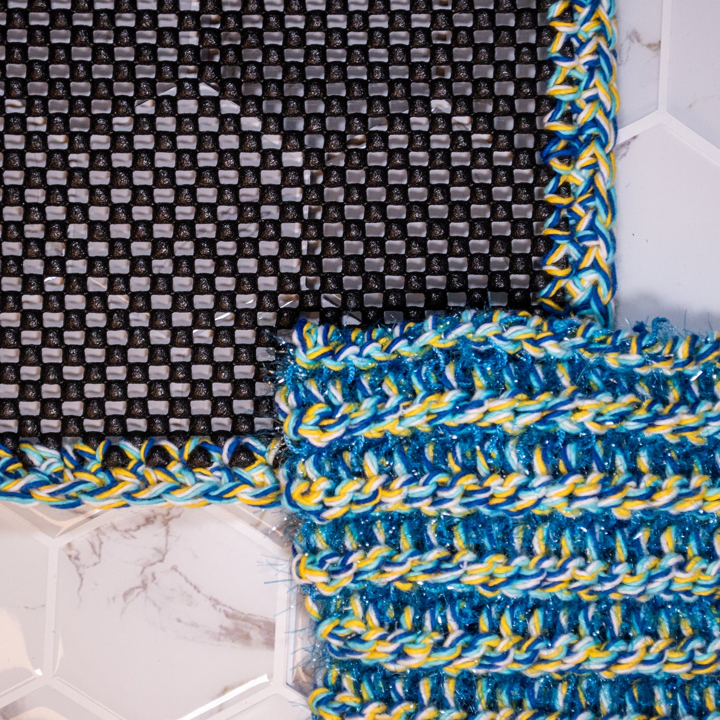 Handmade Scrubcloth & Jar Opener Set – Reversible Crochet Scrubber + Cotton Jar Grip