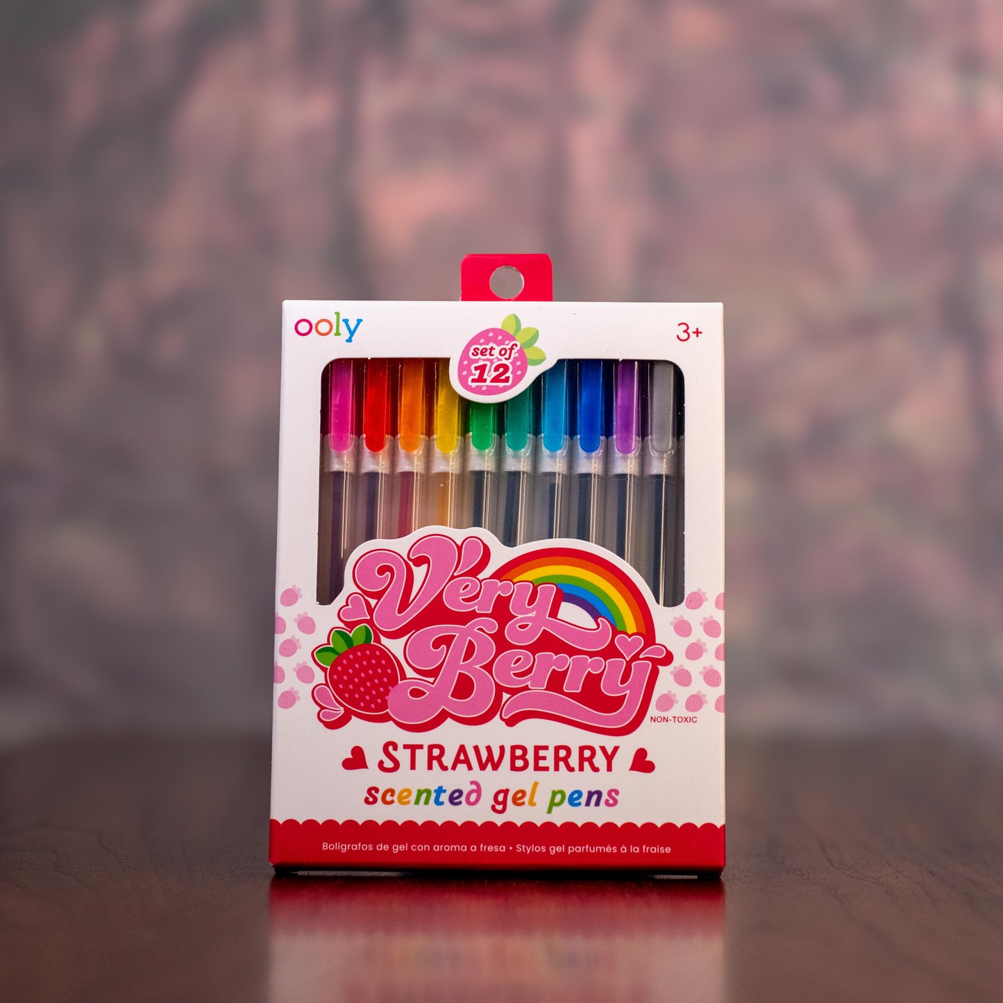 Very Berry Strawberry Scented Gel Pens – Set of 12 Colorful Nontoxic Gel Pens