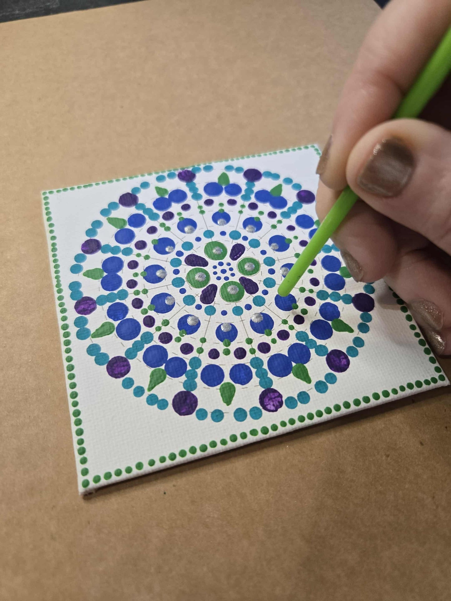 Dotted Mandala Canvas Kit - Therapeutic Art Kit