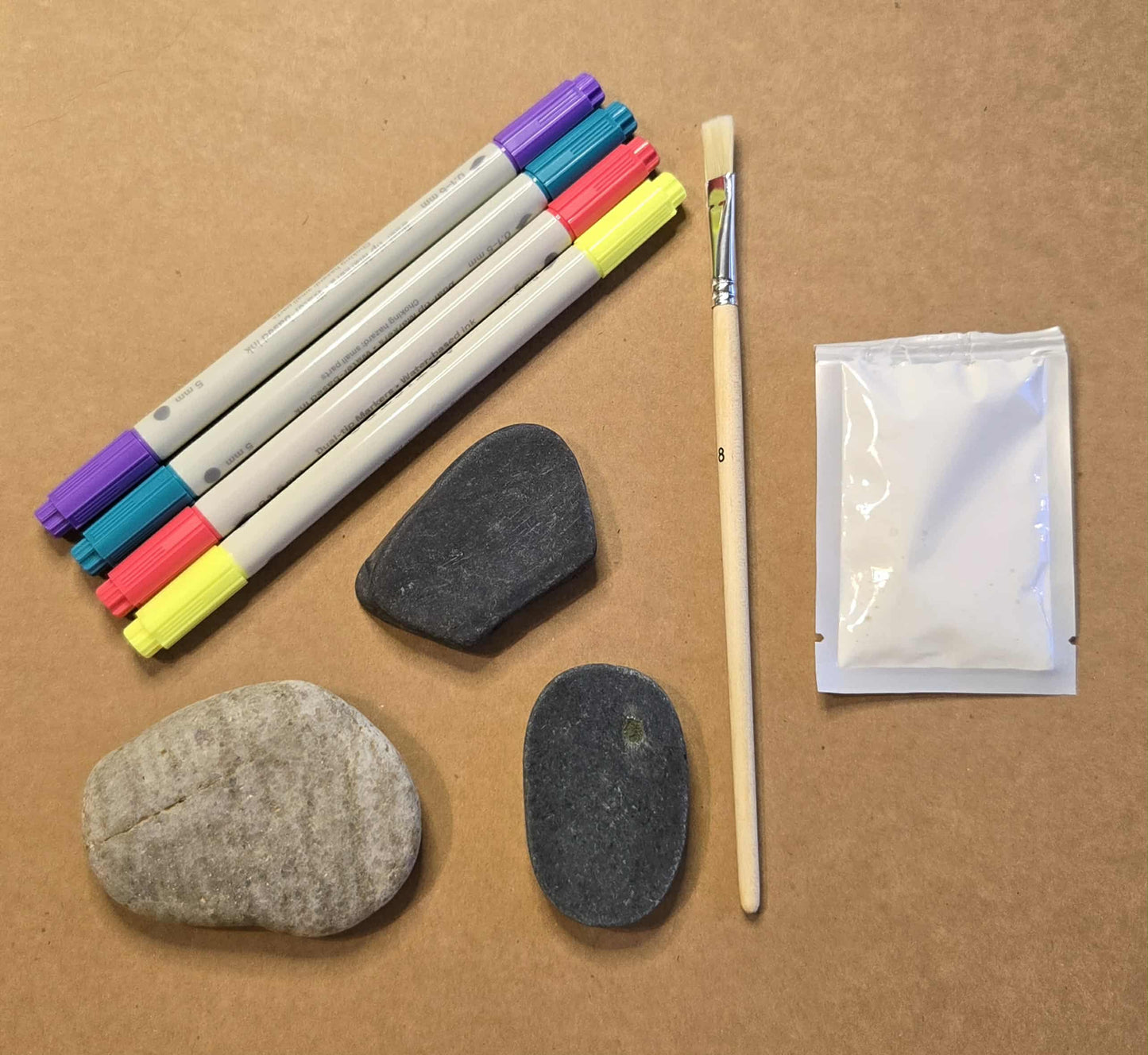Hand-painted Inspirational Rocks - Therapeutic Art Kit