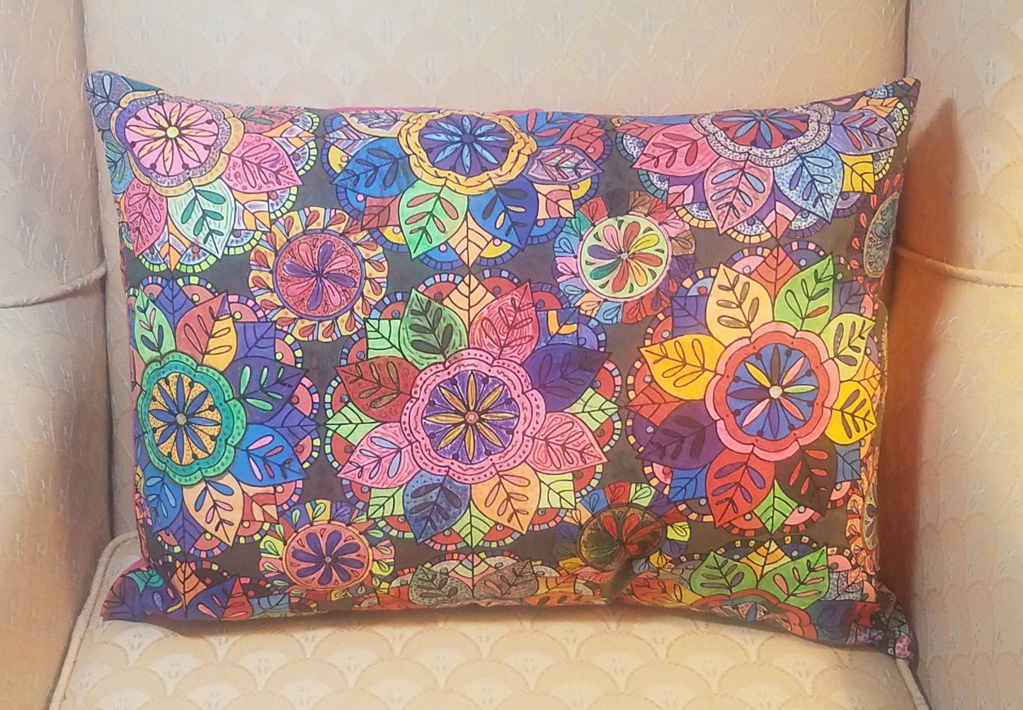 Classic Mandala Color-Me Pillow Sham
