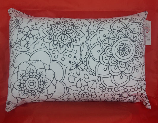 Logo Floral Mandala Color-Me Pillow Sham